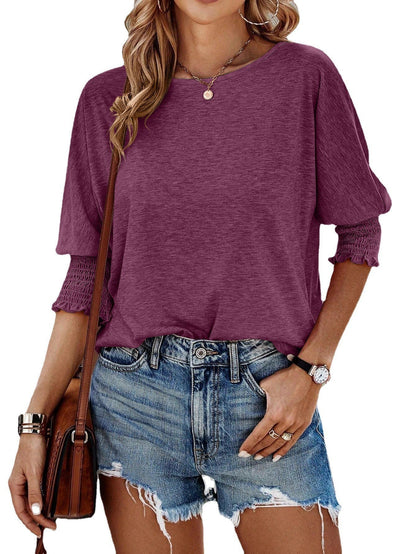 Women's Stylish Loose Round Neck T-shirt myETYN