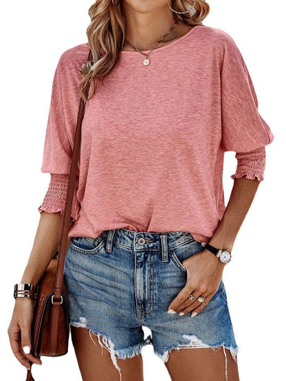 Women's Stylish Loose Round Neck T-shirt myETYN