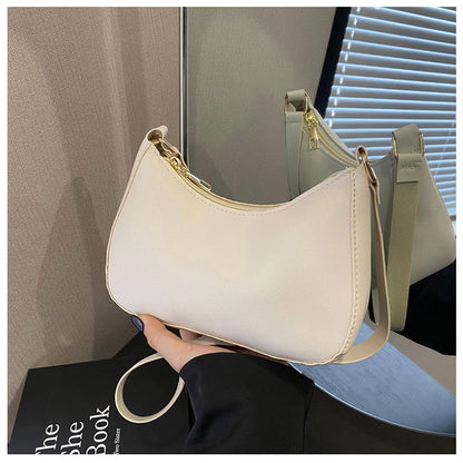 Women's Underarm Bag Solid Color Small Square Handbag Fashion Shoulder Bags myETYN