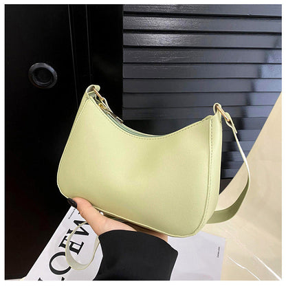 Women's Underarm Bag Solid Color Small Square Handbag Fashion Shoulder Bags myETYN