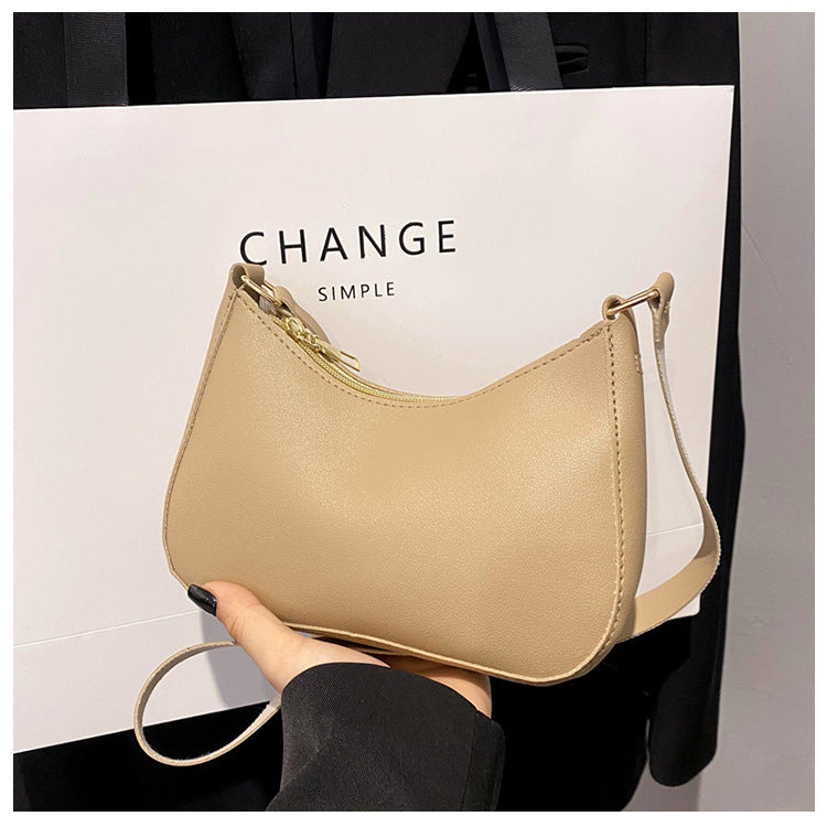 Women's Underarm Bag Solid Color Small Square Handbag Fashion Shoulder Bags myETYN