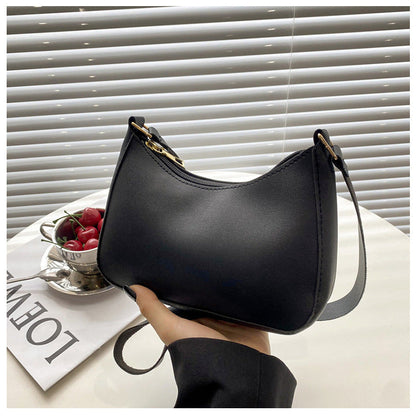 Women's Underarm Bag Solid Color Small Square Handbag Fashion Shoulder Bags myETYN