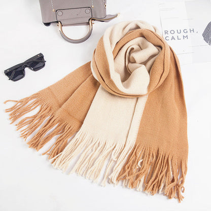 Woolen Scarf Women Knitted Bib Shawl myETYN