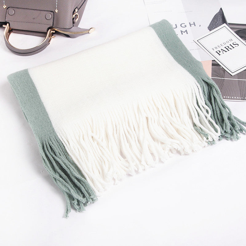 Woolen Scarf Women Knitted Bib Shawl myETYN