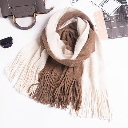 Woolen Scarf Women Knitted Bib Shawl myETYN