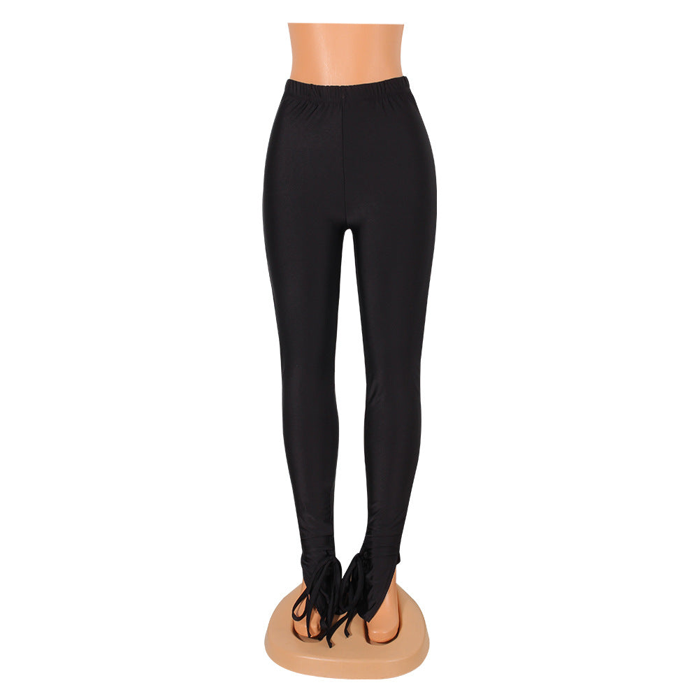 Tight Split Bell-bottom Pants Women - myETYN