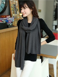 Warm Cashmere Like Monochrome Scarf Shawl - myETYN