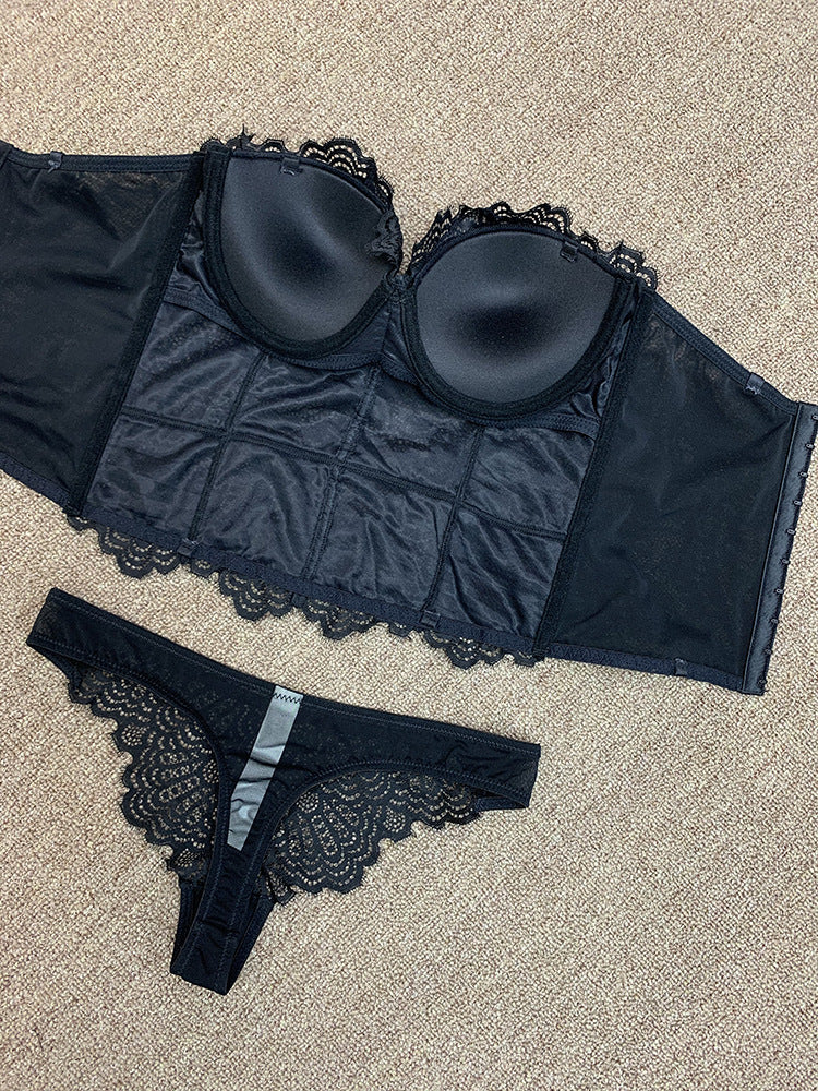 Deep V Bra Set Push Up