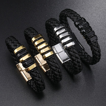 Multi-layer Leather Woven Bracelet Wrist Ring