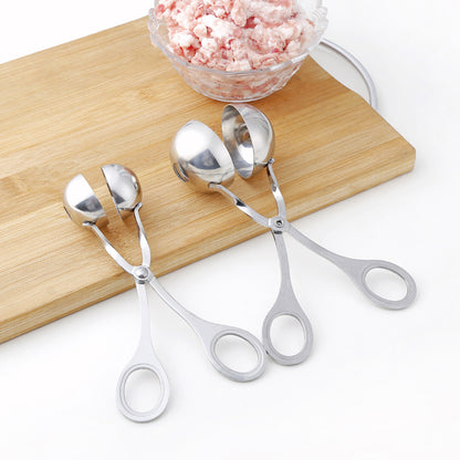 Meatball Maker Tool Clip Fish Meat Rice Ball Making Mold Tools Stainless Steel Meat Baller Tongs Kitchen Gadgets - myETYN