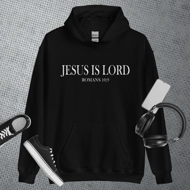 Plus Velvet Letter Printing Jesus Is The Main Hooded Sweater - myETYN