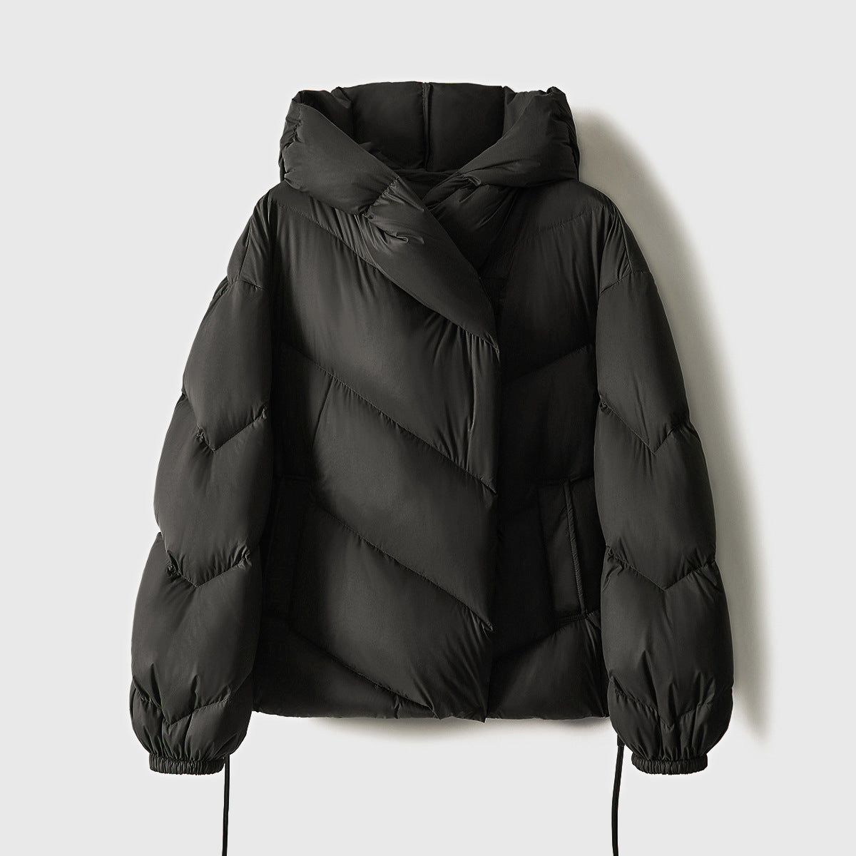 Hooded Small Puffer Jacket Coat