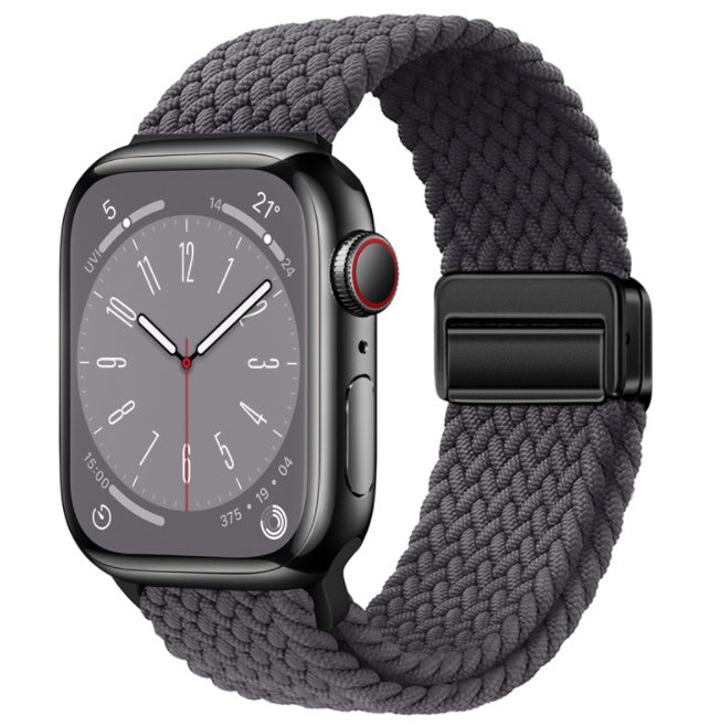 Magnetic Buckle Woven Loop Integrated Strap