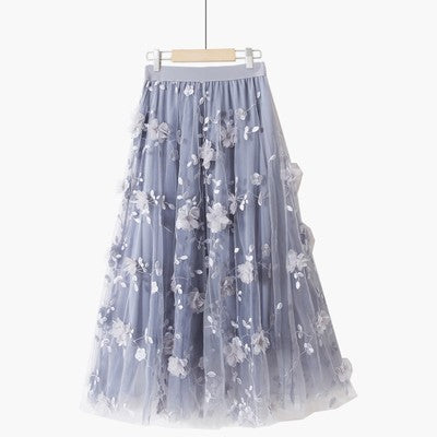 Mesh Sweet Mid Length Skirt