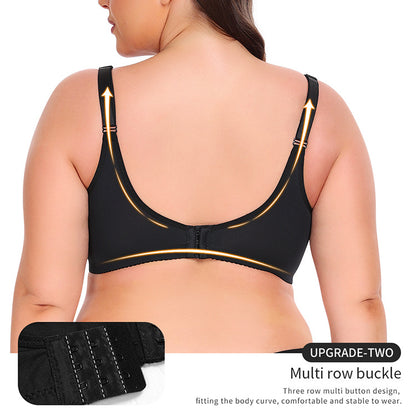 Seamless Light-reflecting Push-up Wired Adjustable Bra
