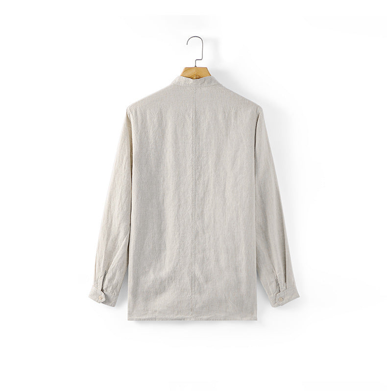 Men's Casual Loose Linen Shirt