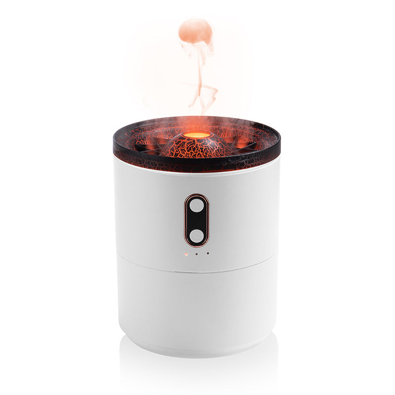 Volcanic Flame Aroma Essential Oil Diffuser USB Portable Jellyfish Air Humidifier Night Light Lamp Fragrance Humidifier - myETYN