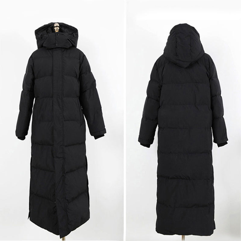 Winter Long Coat – Warm Hooded Thickened Parka Jacket for Women