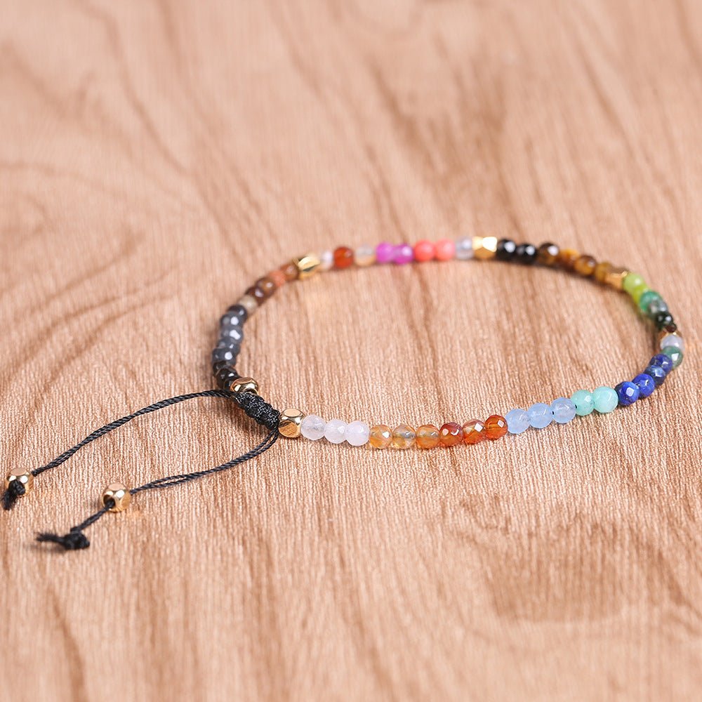 12 Constellations Seven Chakras Colored Stones Bracelet - myetyn