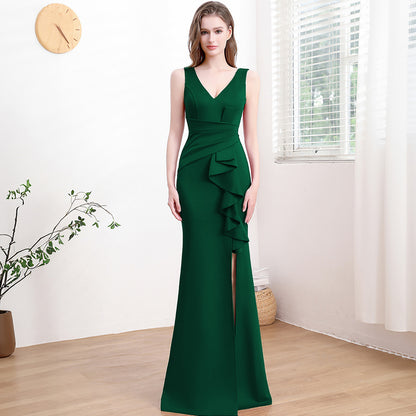 Elegant High-End Sleeveless Evening Gown
