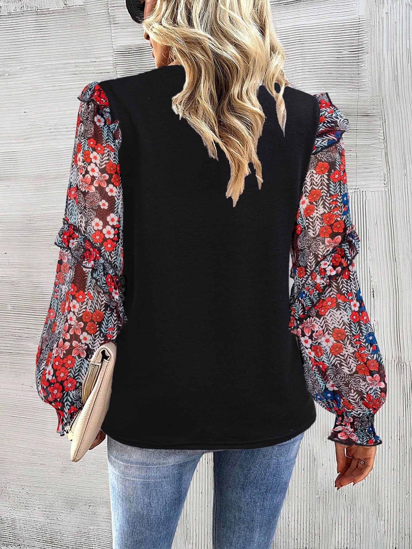 Women's Elegant Long-sleeved Top For Spring And Summer