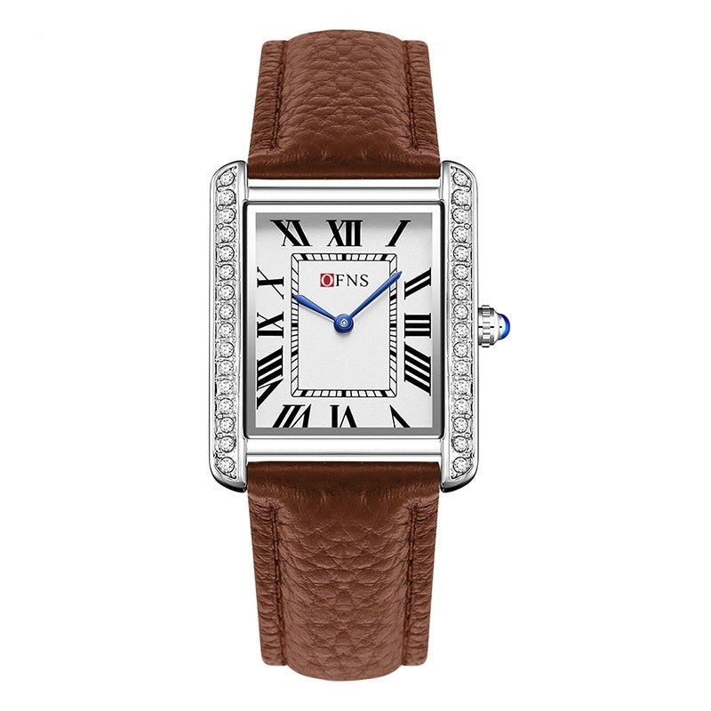 Retro Diamond Inlaid High-end Women's Quartz Watch Couple