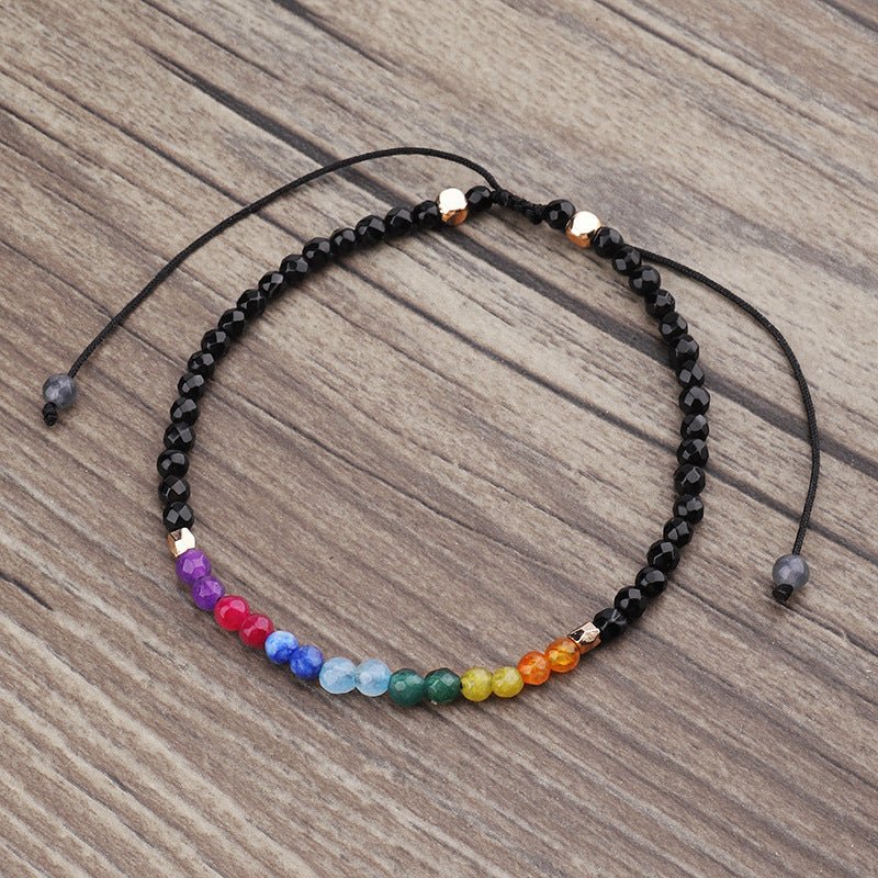 12 Constellations Seven Chakras Colored Stones Bracelet - myetyn