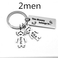 Stainless Steel Boy And Girl Keychain - myETYN