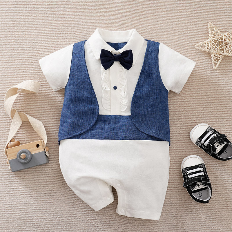 Summer Baby Boy Gentleman Jumpsuit