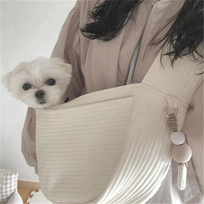 Puppy Kitten Carrier Outdoor Travel Handbag Dog Carriers For Small Dogs, Puppy Dog Carrier For Small Dogs With Multiple Pockets, Breathable Mesh And Soft Cushion, Small Dog Travel Tote Bag For Hiking - myETYN