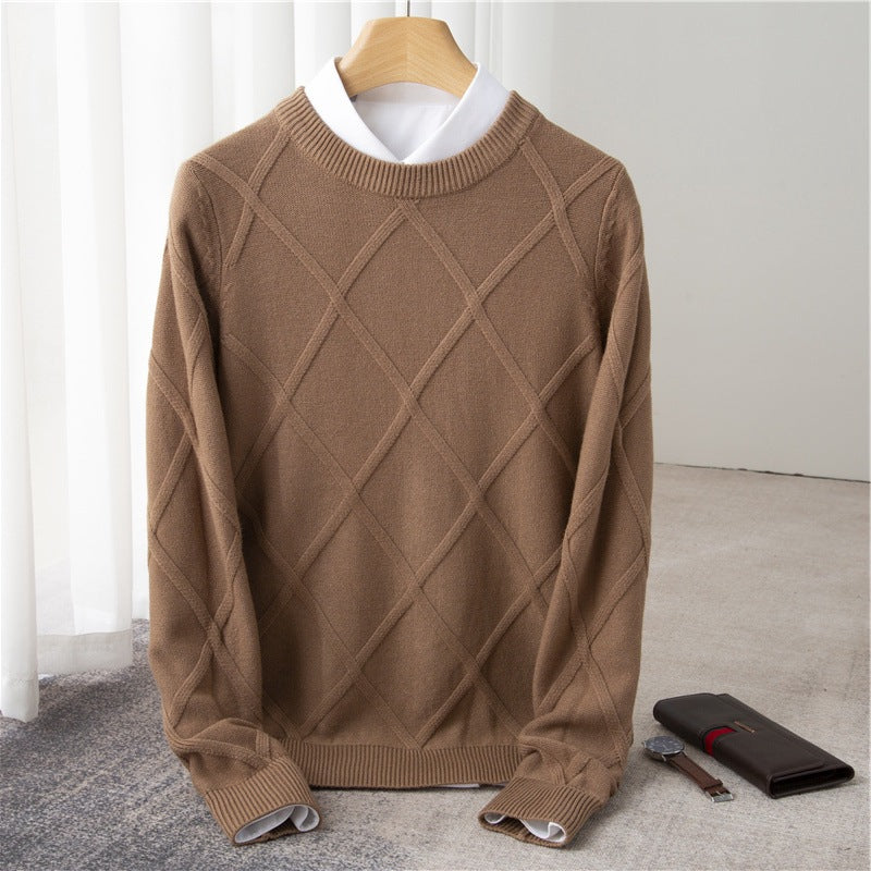 Fashion Woolen Sweater Men's Solid Color - myETYN