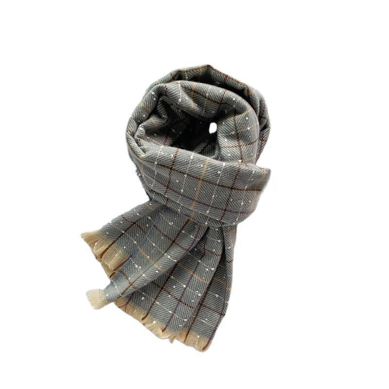 New Warm Plaid Cashmere Shawl for Women - myETYN