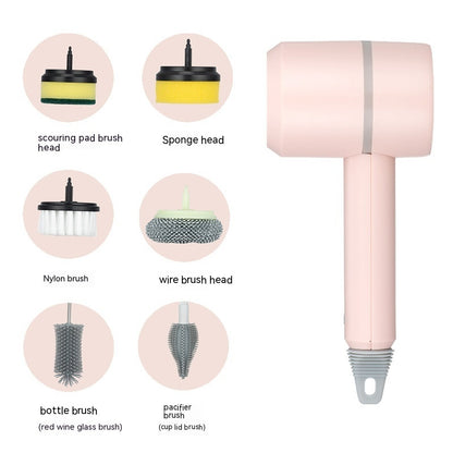 Electric Cleaning Brush Dishwashing Brush Automatic Wireless USB Rechargeable Professional Kitchen Bathtub Tile Cleaning Brushes