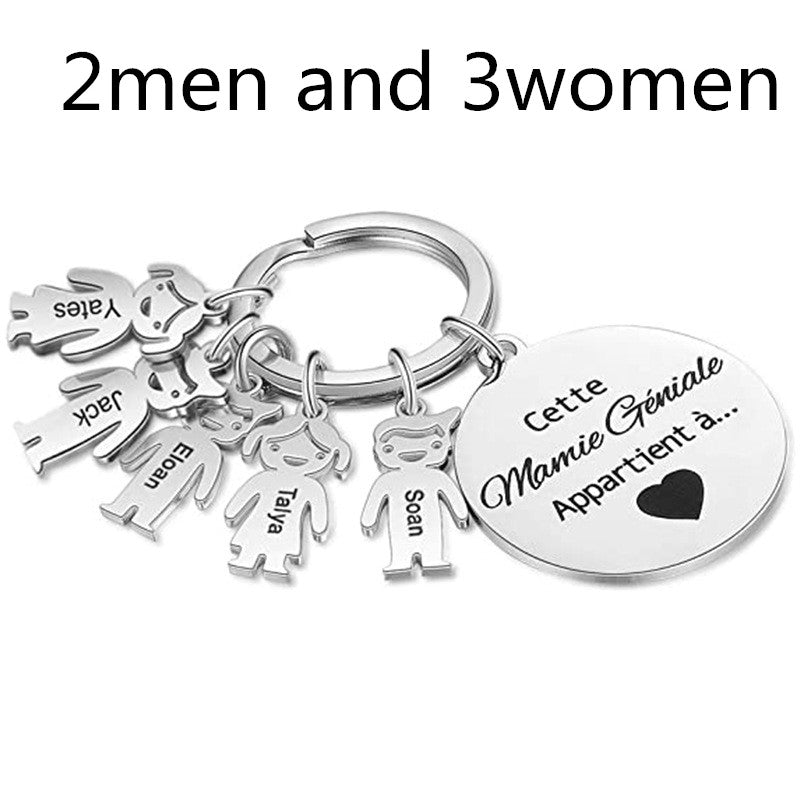 Stainless Steel Boy And Girl Keychain - myETYN