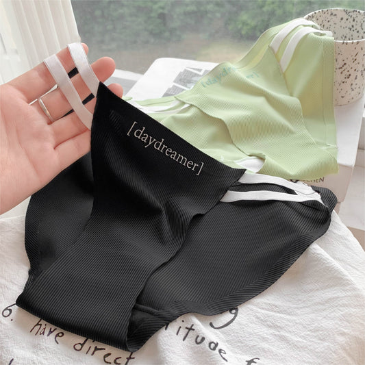 Couple Summer Ice Silk Underwear Japanese High Slit - myETYN