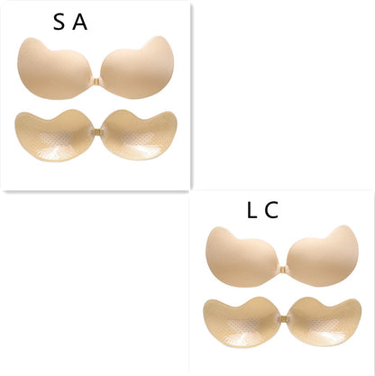 Invisible Push-Up Bra – Backless, Strapless, Seamless Front-Closure Bralette