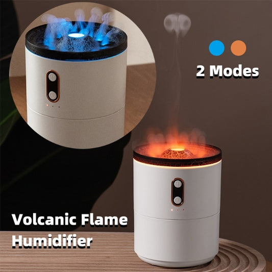 Volcanic Flame Aroma Essential Oil Diffuser USB Portable Jellyfish Air Humidifier Night Light Lamp Fragrance Humidifier - myETYN