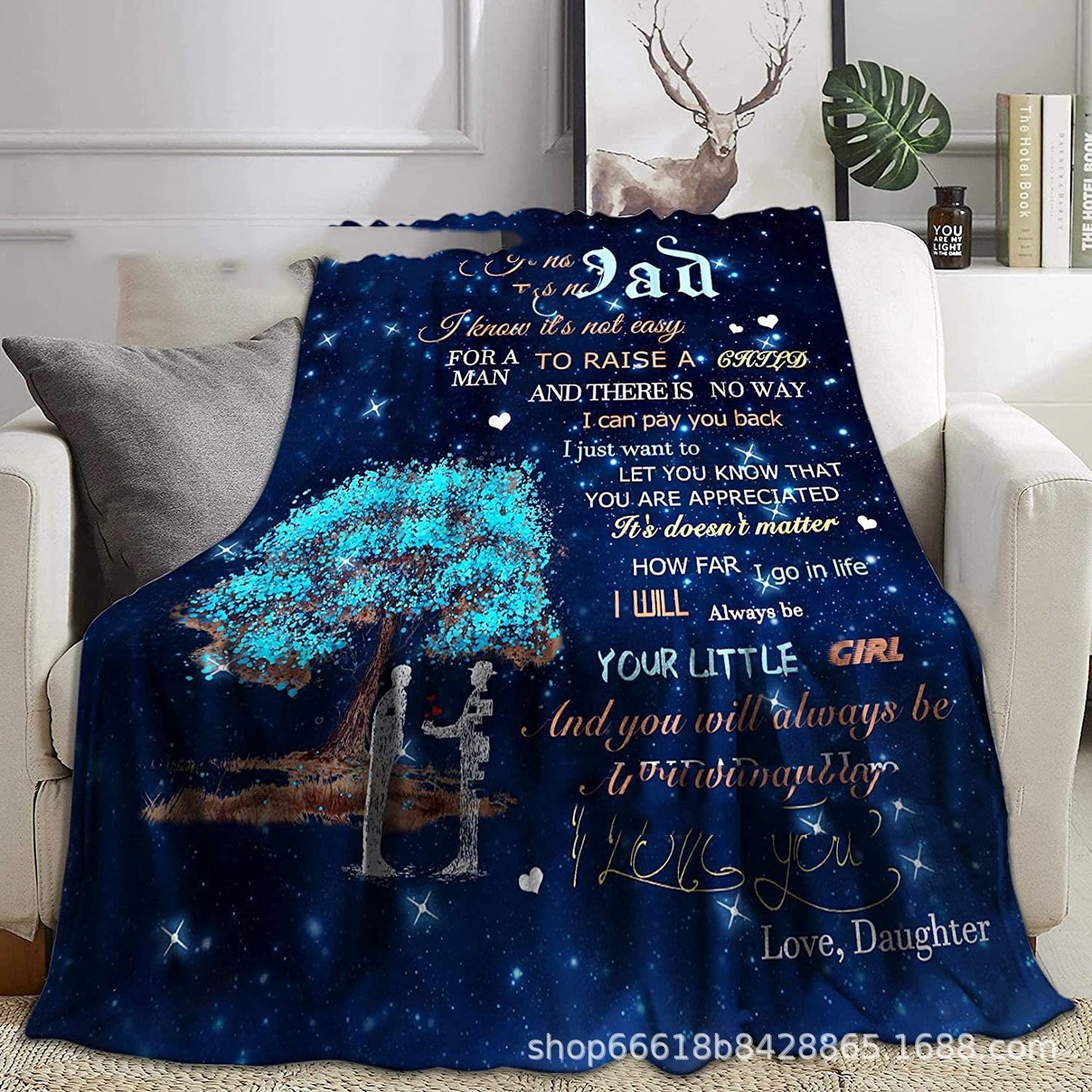 Ins Envelope Blanket Digital Printing Flannel Lazy Sofa Blanket Air Conditioner Nap Blanket