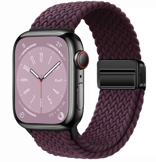 Magnetic Buckle Woven Loop Integrated Strap