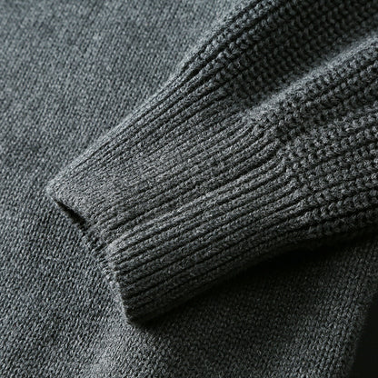 Fashion Sweater Men Thick Round Neck Slim Casual - myETYN