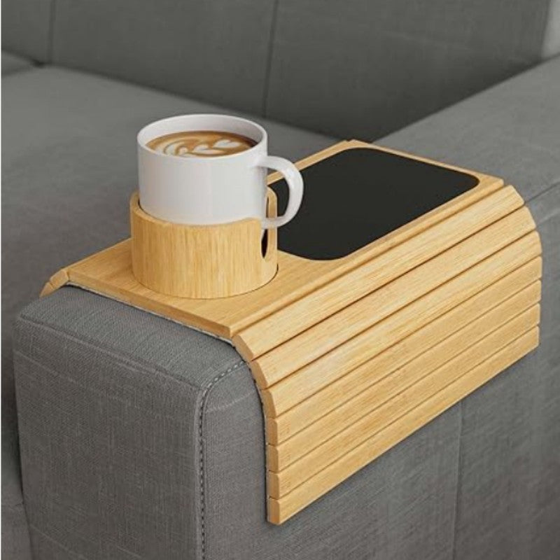 Modern Minimalist Bamboo Sofa Tray - myETYN