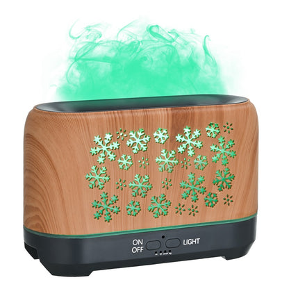 Christmas Snowflake Pattern Humidifier Household Colorful Aromatherapy Humidifier Atmosphere Colorful Diffuser - myETYN