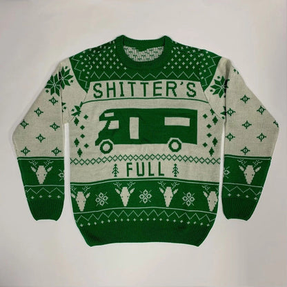 Pullover Crewneck Jacquard Christmas Sweater - myETYN