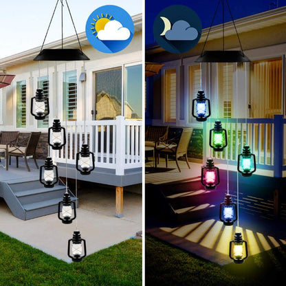 Outdoor Solar Wind Chime Lamp Hummingbird Butterfly Ball Wind Chime Garden Decoration - myETYN