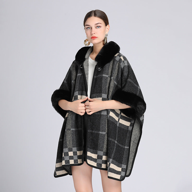 Knitted Cardigan Coat Cloak Shawl - myETYN