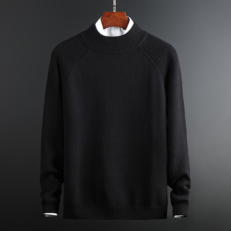 Fashion Sweater Men Thick Round Neck Slim Casual - myETYN