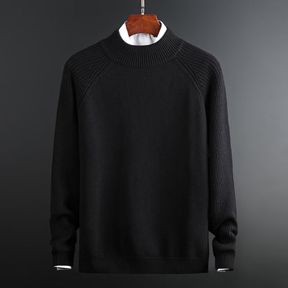 Fashion Sweater Men Thick Round Neck Slim Casual - myETYN