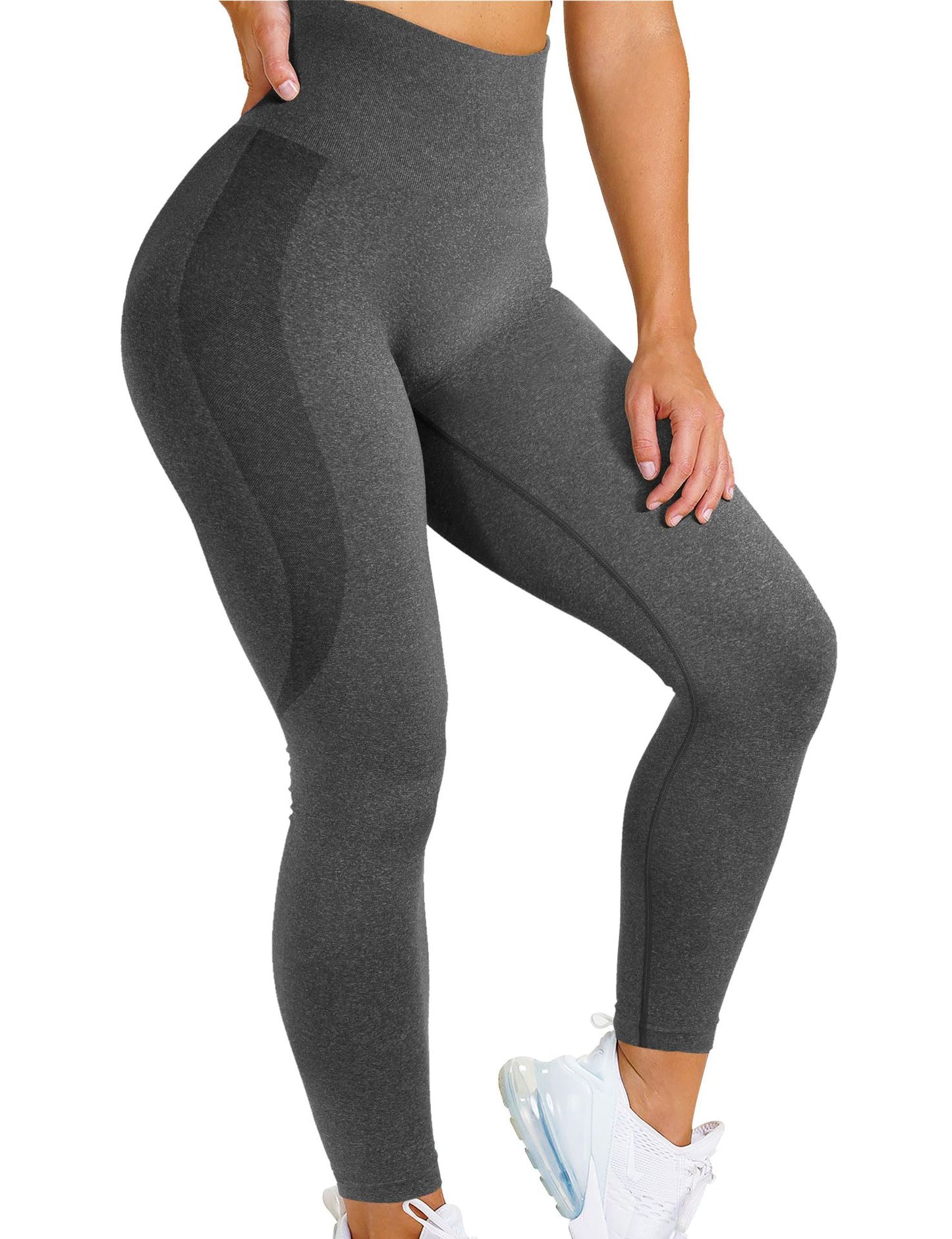 Snowflake Jacquard Seamless Yoga Workout Ankle Length Pants - myETYN