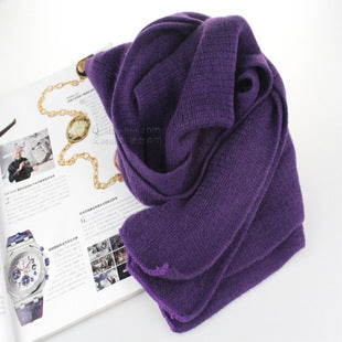 Warm Cashmere Like Monochrome Scarf Shawl - myETYN