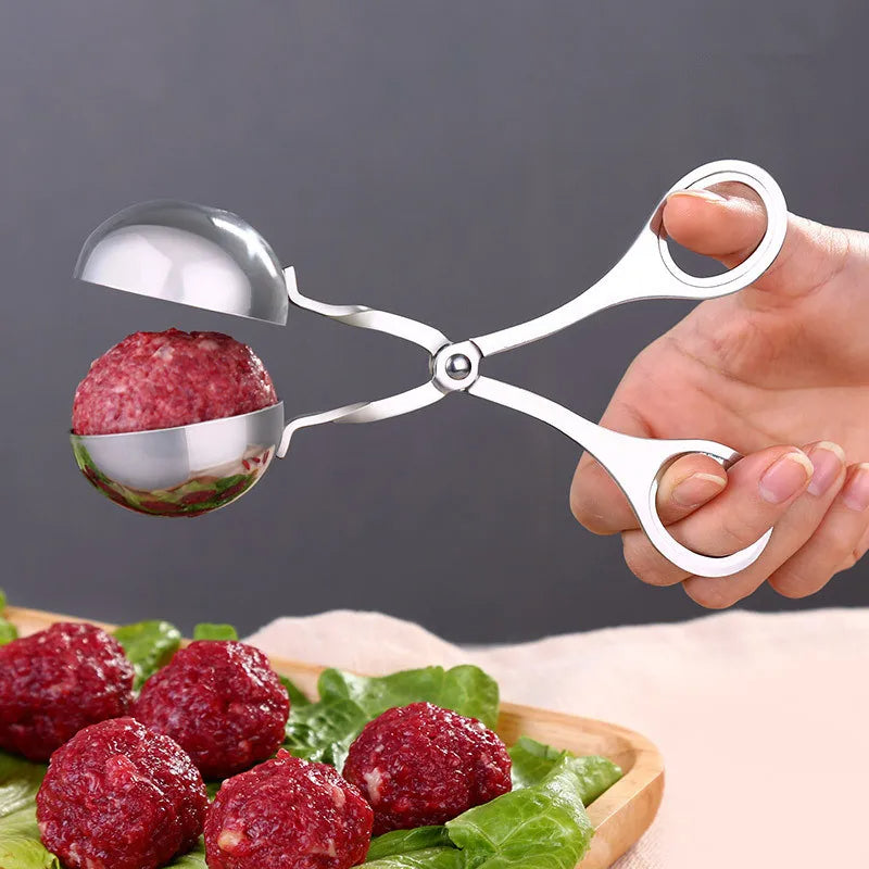 Meatball Maker Tool Clip Fish Meat Rice Ball Making Mold Tools Stainless Steel Meat Baller Tongs Kitchen Gadgets - myETYN